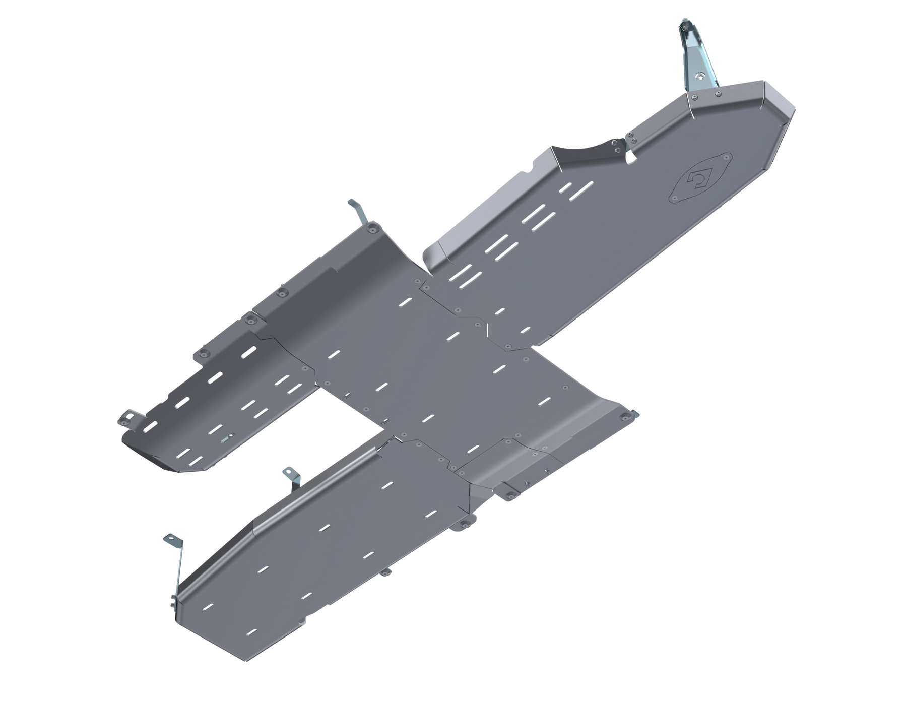 JLU Full Bellypan With Oil Door - 4 Door 3.0L Diesel Aluminum by Artec Industries