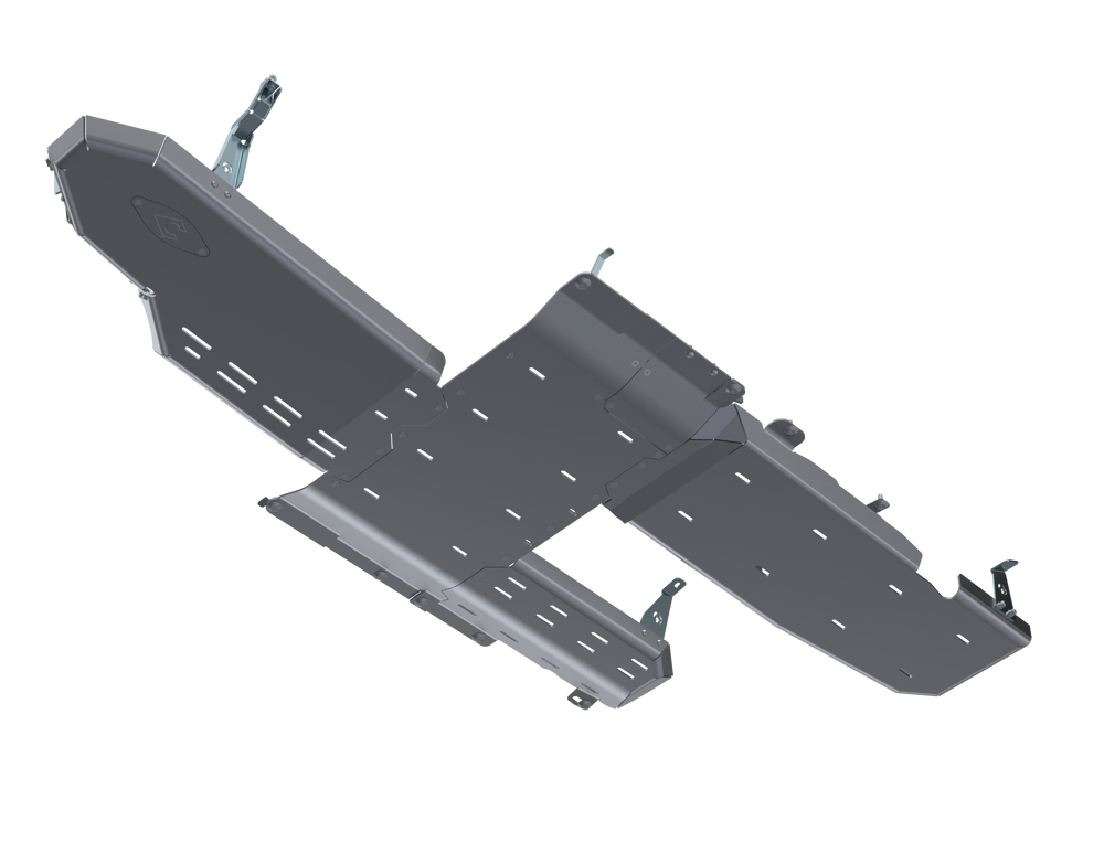 JLU Full Bellypan With Oil Door - 4 Door 3.0L Diesel Aluminum by Artec Industries