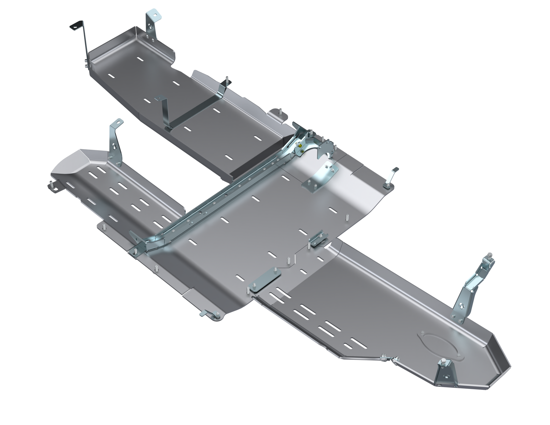 JLU Full Bellypan With Oil Door - 4 Door 3.0L Diesel Aluminum by Artec Industries - JL4169