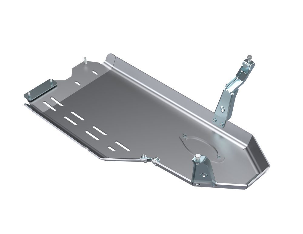 JLU and JT Oil Skid Only With Oil Door - 3.0L Diesel Aluminum by Artec Industries