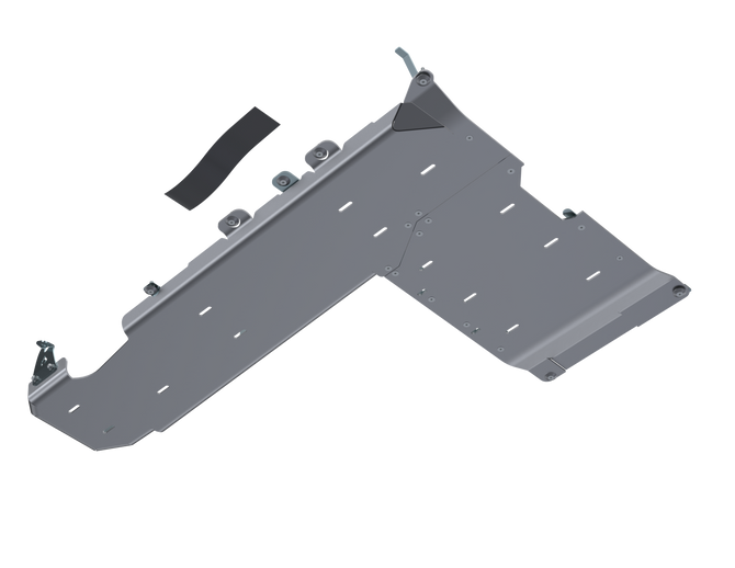 JLU T-Case/Fuel Skid Kit Only - 4 Door 3.6L Aluminum PRE-2018 by Artec Industries