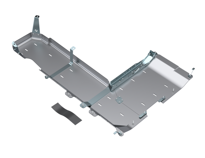 JLU T-Case/Fuel Skid Kit Only - 4 Door 3.6L Aluminum PRE-2018 by Artec Industries - JL4192