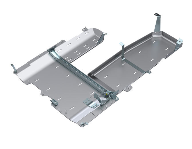 JLU T-Case/Fuel Skid/ DPF Only - 4 Door 3.0L Diesel Aluminum by Artec Industries