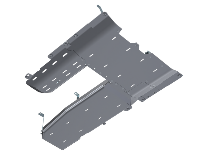 JLU T-Case/Fuel Skid/ DPF Only - 4 Door 3.0L Diesel Aluminum by Artec Industries