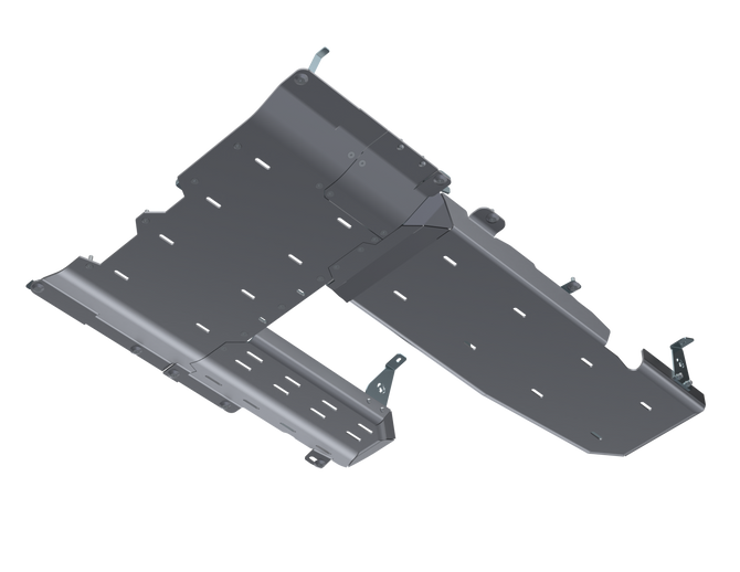 JLU T-Case/Fuel Skid/ DPF Only - 4 Door 3.0L Diesel Aluminum by Artec Industries