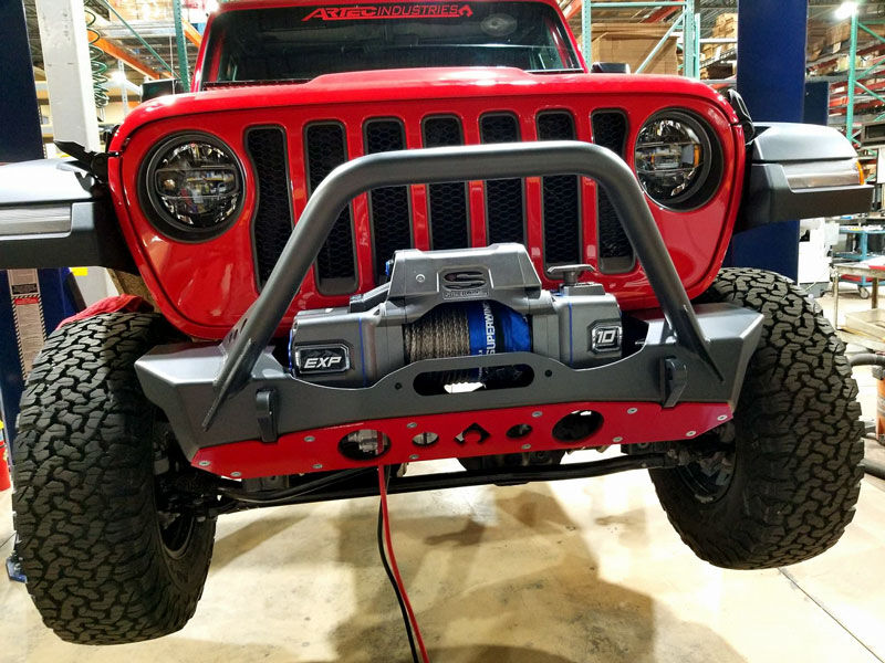 NightHawk Jeep JL Front Bumper W/Mid Tube Stinger Bare by Artec Industries