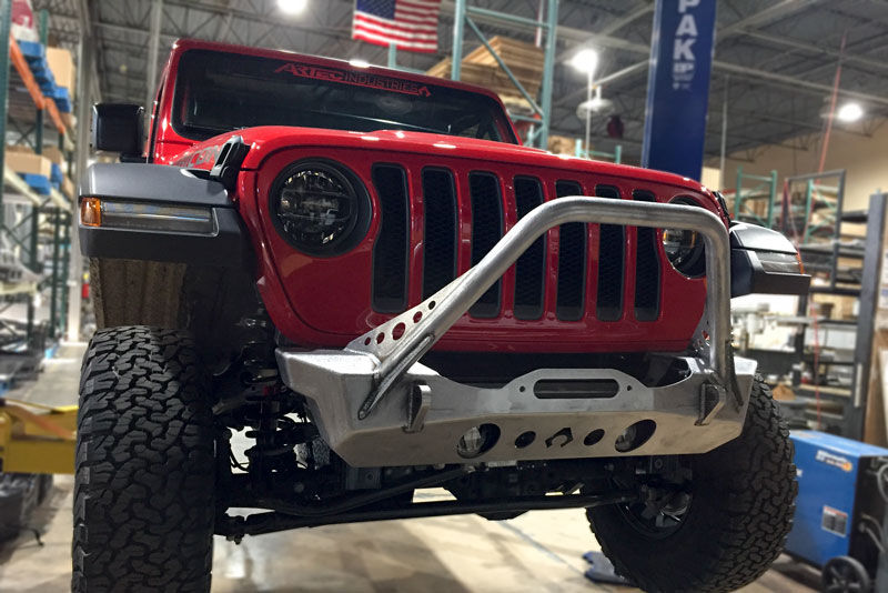 NightHawk Jeep JL Front Bumper W/Mid Tube Stinger Bare by Artec Industries - JL5303