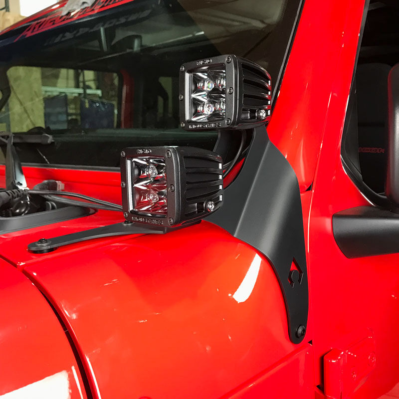 JL A-Pillar Dual Led Cube Light Mount by Artec Industries