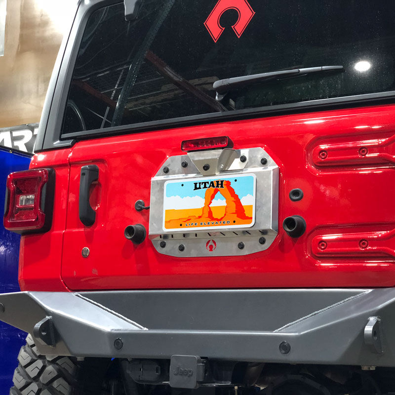JL Spare Tire Delete Kit Powdercoat Aluminum by Artec Industries