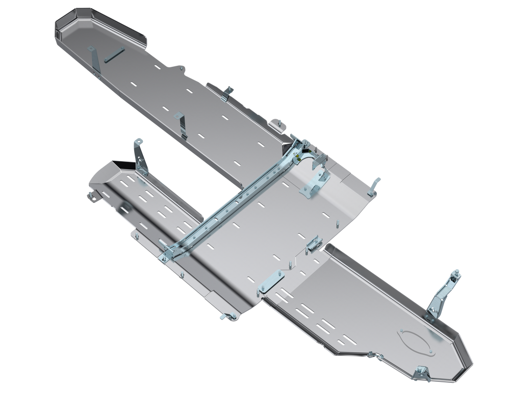 JT Gladiator Full Bellypan With Oil Door - 3.0L Diesel Aluminum by Artec Industries