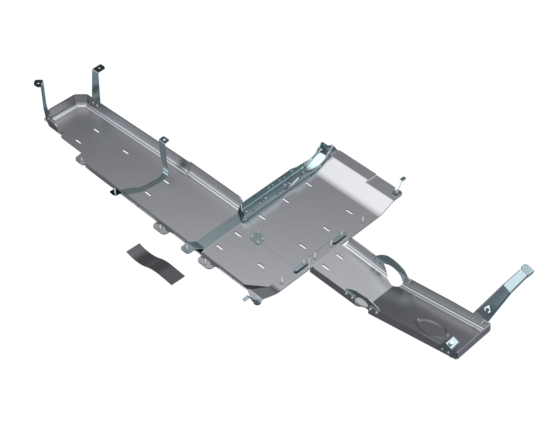JT Gladiator Full Bellypan With Oil Door - 3.0L Diesel Aluminum by Artec Industries - JT4135