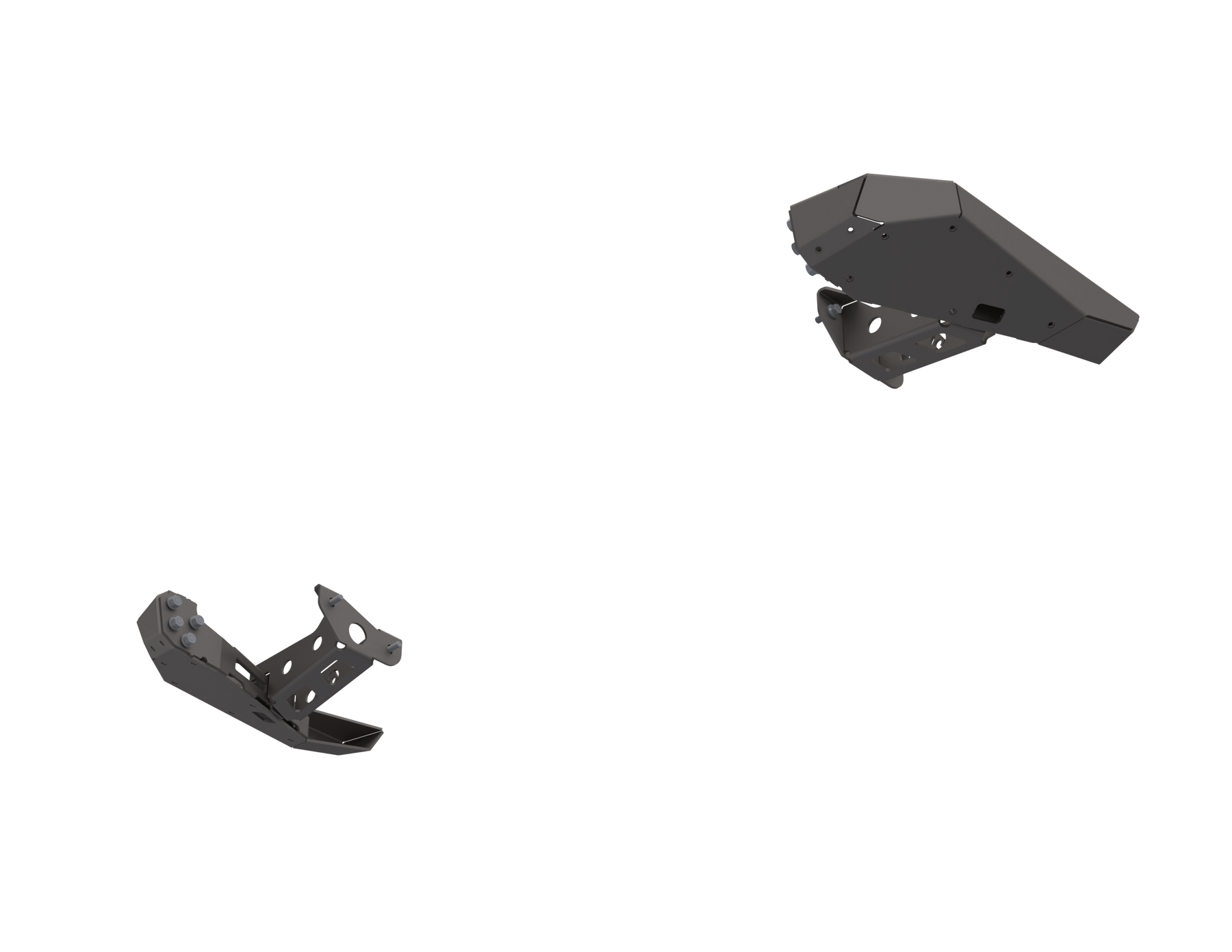 07-Up Jeep Wranger/Gladiator High Clearance Rear Bumper Corner PodsBlack Powdercoat - JT9118