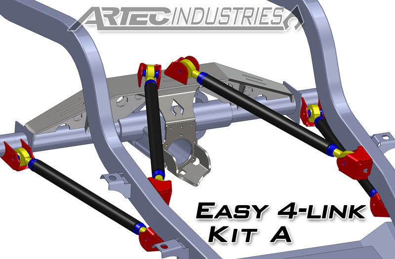 Easy 4 Link Kit A Tube All 1.25 Inch Krawler Joints by Artec Industries