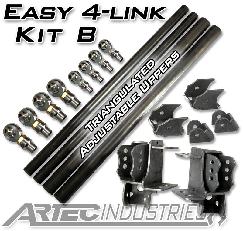 Easy 4 Link Kit B No Tube All 1.25 Inch Rod Ends by Artec Industries - LK0014