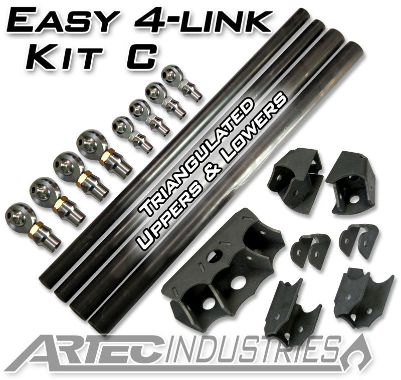 Easy 4 Link Kit C Tube All 1.25 Inch Rod Ends by Artec Industries - LK0022