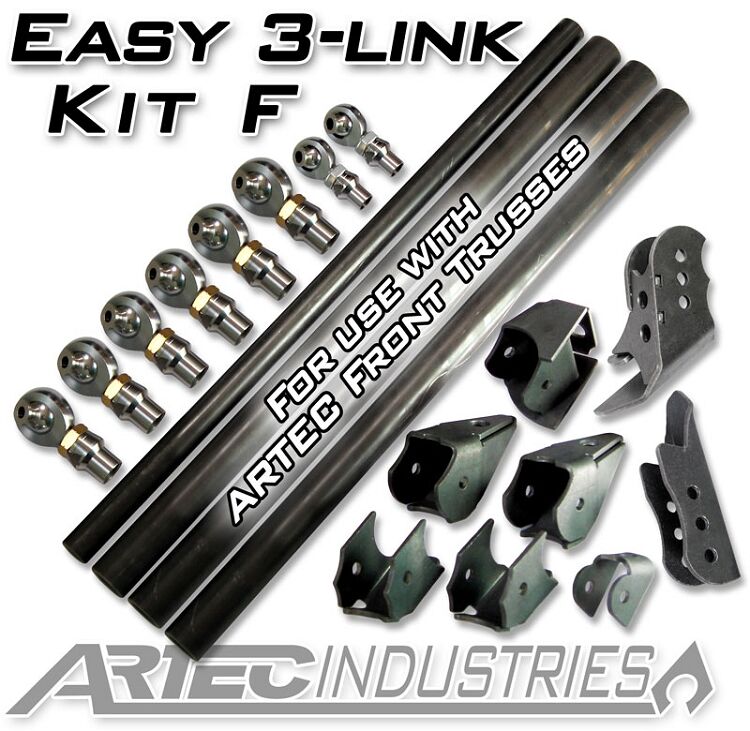 Easy 3 Link Kit F for Artec Trusses Yes Outside Frame Dodge Front Driver Rear Passenger by Artec Industries - LK0109