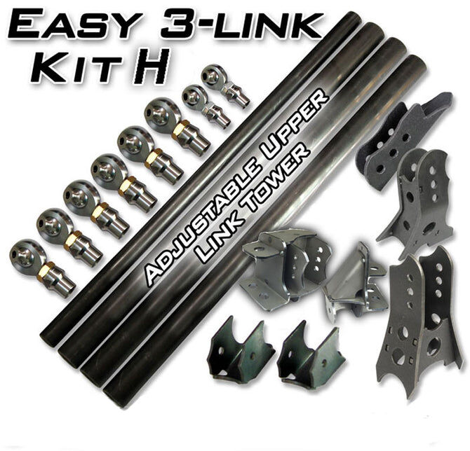 Easy 3 Link - Kit H - Adjustable Upper link Outside Frame Offset - with DOM by Artec Industries
