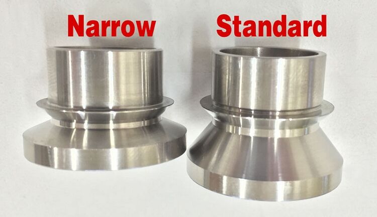 Short 7/8 Inch High Misalignment Spacers SS 3/4 Inch Pair by Artec Industries