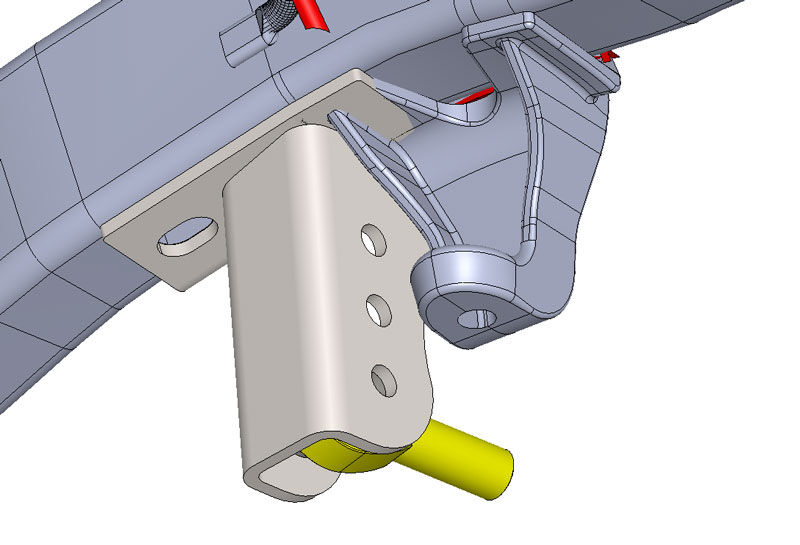 Jeep TJ Trackbar Mount 97-06 Wrangler TJ 2.5 3.5 Inch Stretch by Artec Industries