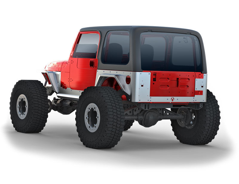 Jeep TJ Standard Steel Corner Armor 97-06 Wrangler TJ by Artec Industries