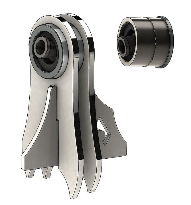 TJ Front Axle UCA Replacement - RockJock Johnny Joints (Both Sides) by Artec Industries