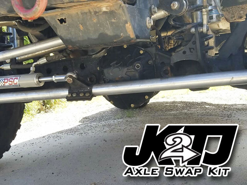 JK2TJ Front Axle Swap Kit Dana 44 Rubicon LCA Brackets W/Standard Hole by Artec Industries