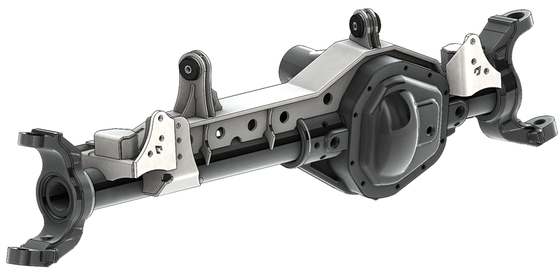 TJ 1 Ton Front Dana 60 85-97 Swap Kit W/Adjustable Truss Upper Link Mount Single by Artec Industries - TJ6063