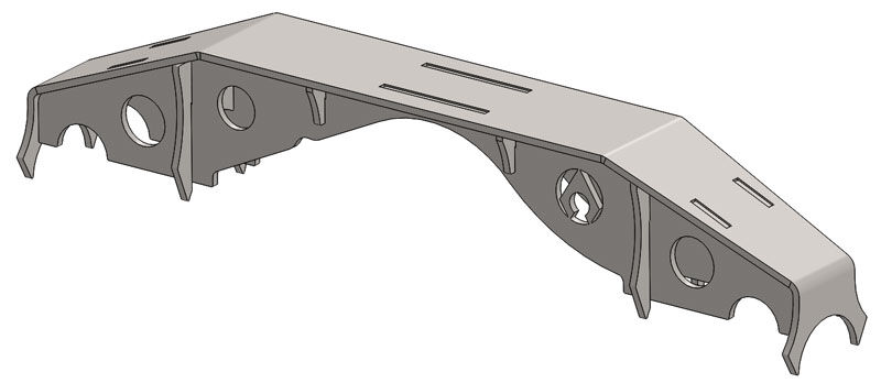 JK Dana 44 Modular Rear Truss by Artec Industries - TR4405