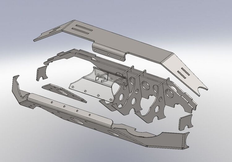 Dana 60 Chevy Front Ram Mount and Truss by Artec Industries
