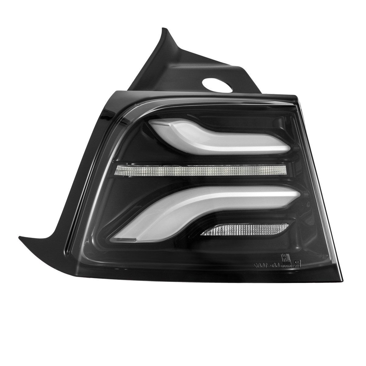 17-22 Tesla Model 3 PRO-Series LED Tail Lights Jet Black by AlphaRex