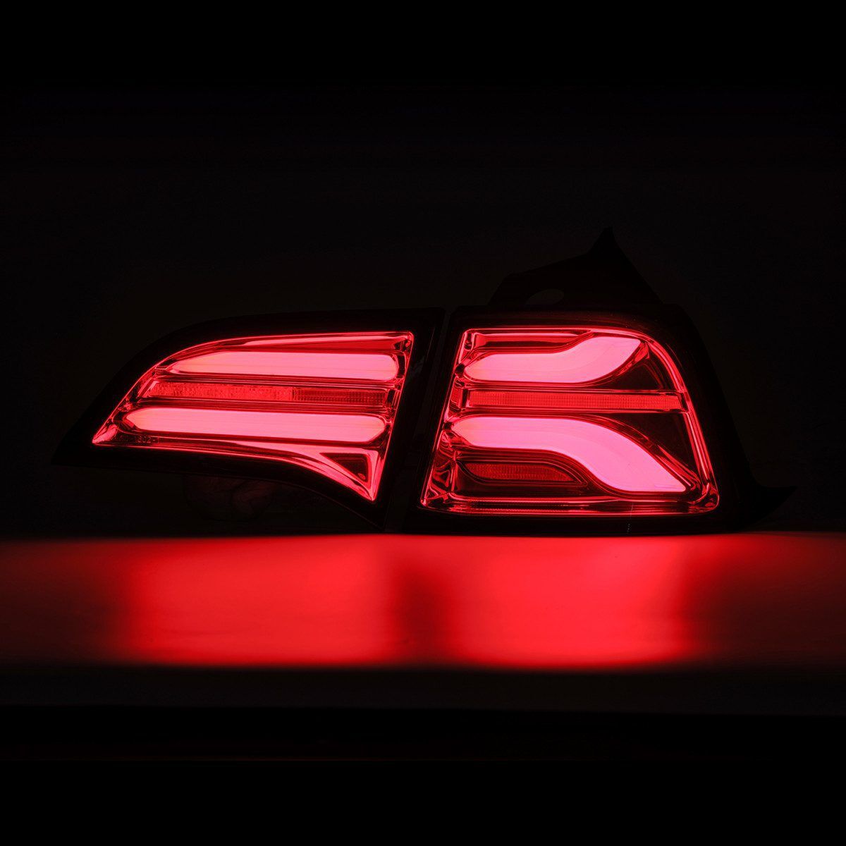 17-22 Tesla Model 3 PRO-Series LED Tail Lights Red by AlphaRex