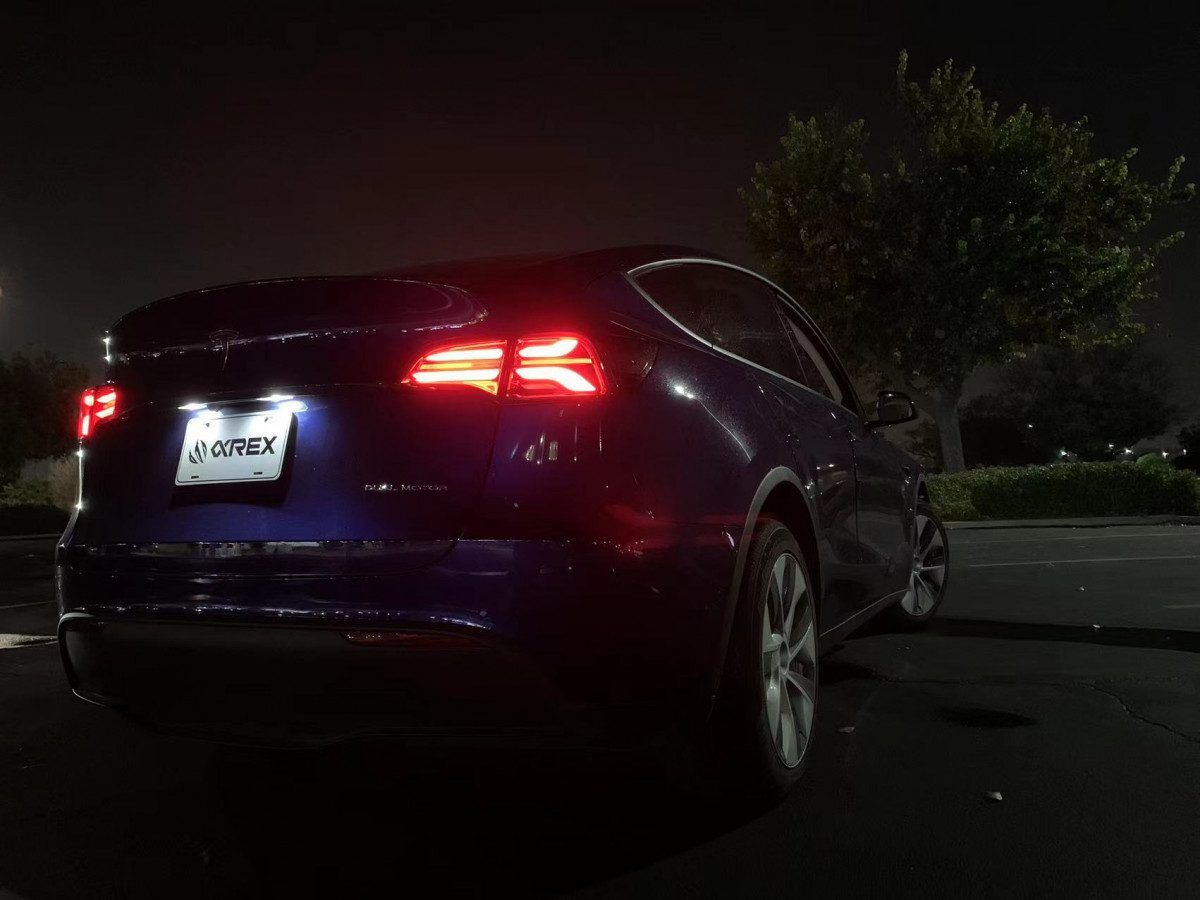 17-22 Tesla Model 3 PRO-Series LED Tail Lights Red by AlphaRex