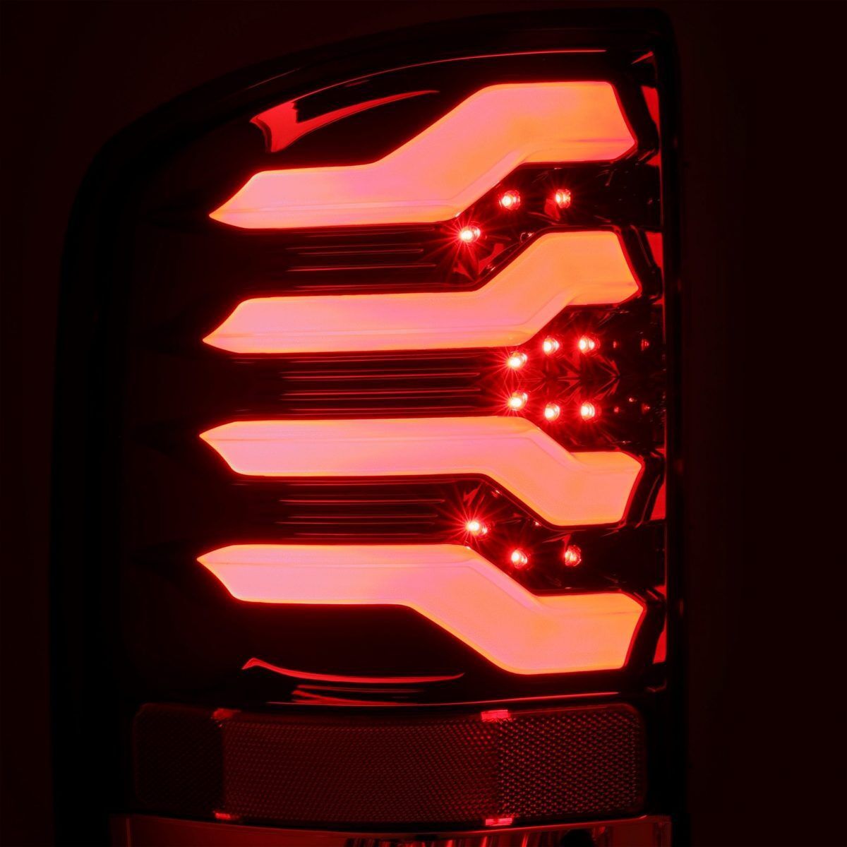 15-19 Silverado 2500HD/3500HD PRO-Series LED Tail Lights Jet Black by AlphaRex