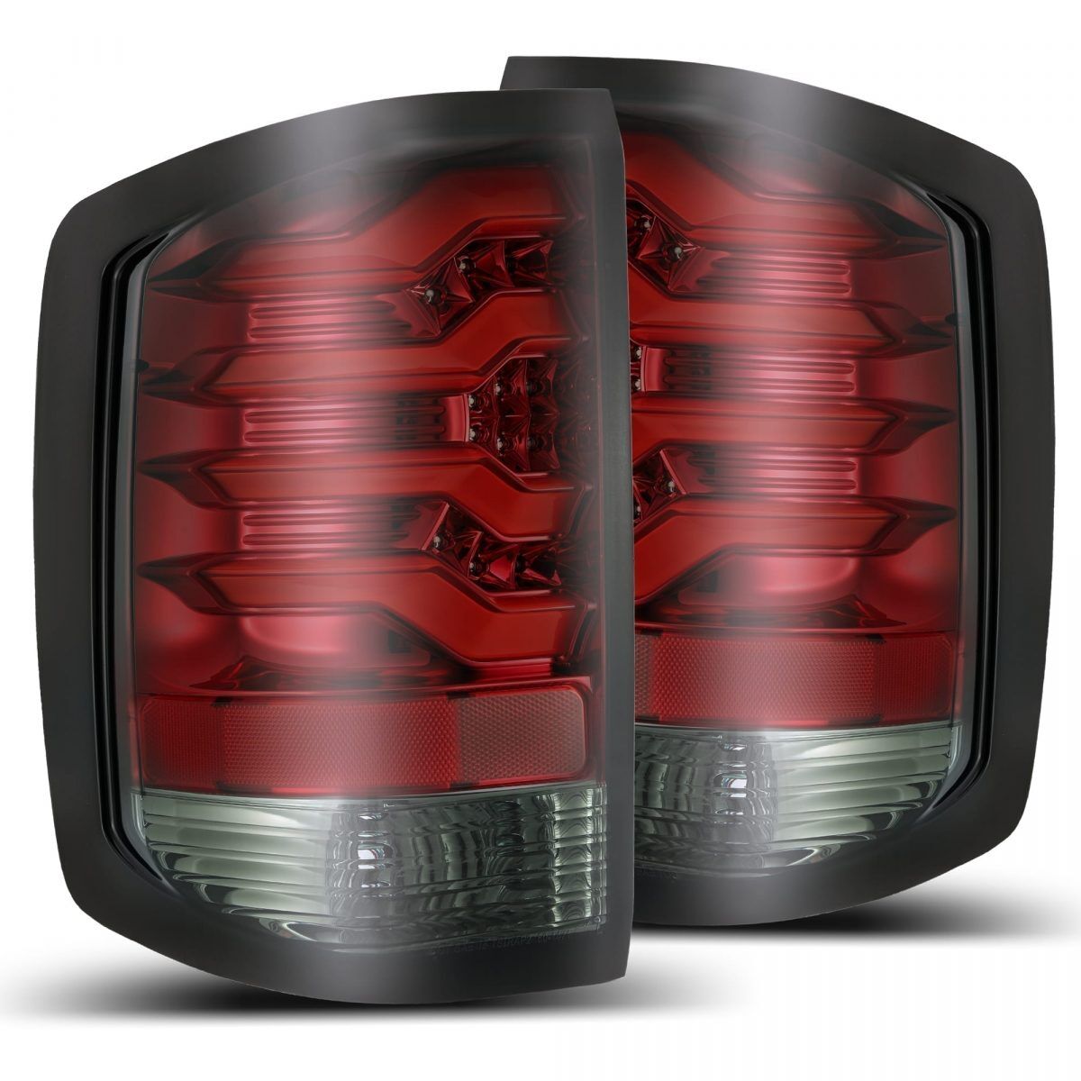 14-18 Chevrolet Silverado 1500 PRO-Series LED Tail Lights Red Smoke by AlphaRex - 620020