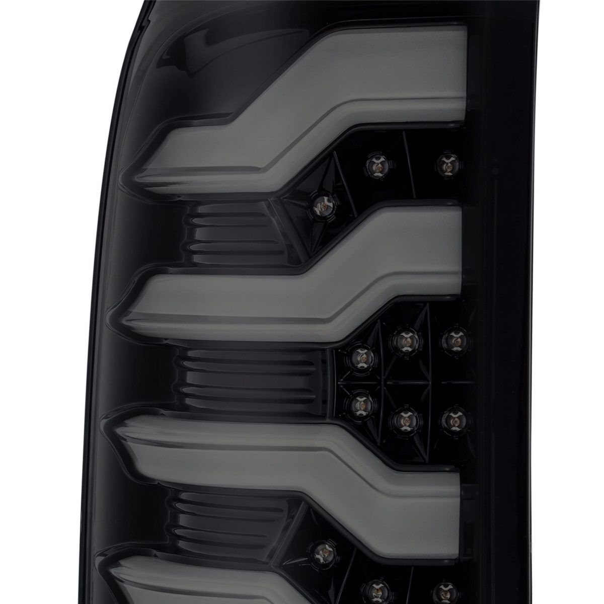 14-18 GMC Sierra 1500/2500HD/3500HD PRO-Series LED Tail Lights Jet Black by AlphaRex