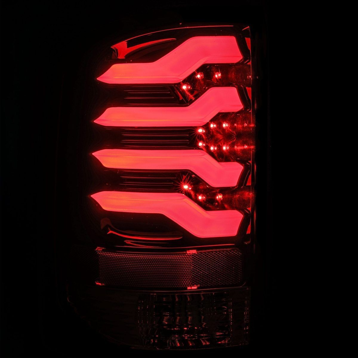 14-18 GMC Sierra 1500/2500HD/3500HD PRO-Series LED Tail Lights Jet Black by AlphaRex