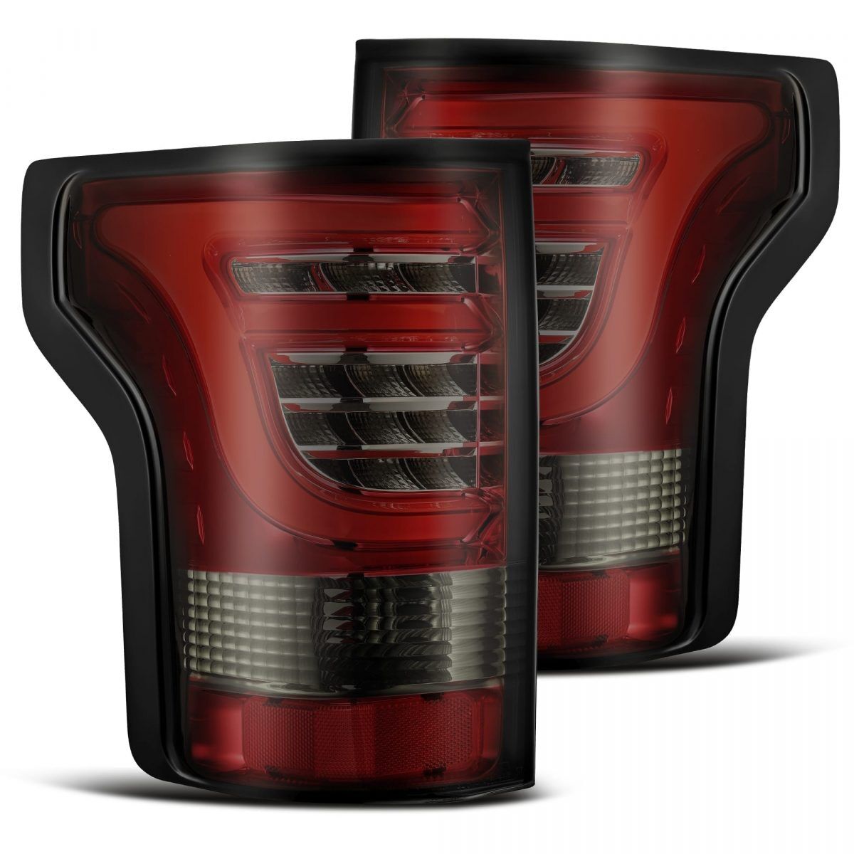 15-20 Ford F-150 PRO-Series LED Tail Lights Red Smoke by AlphaRex - 652020