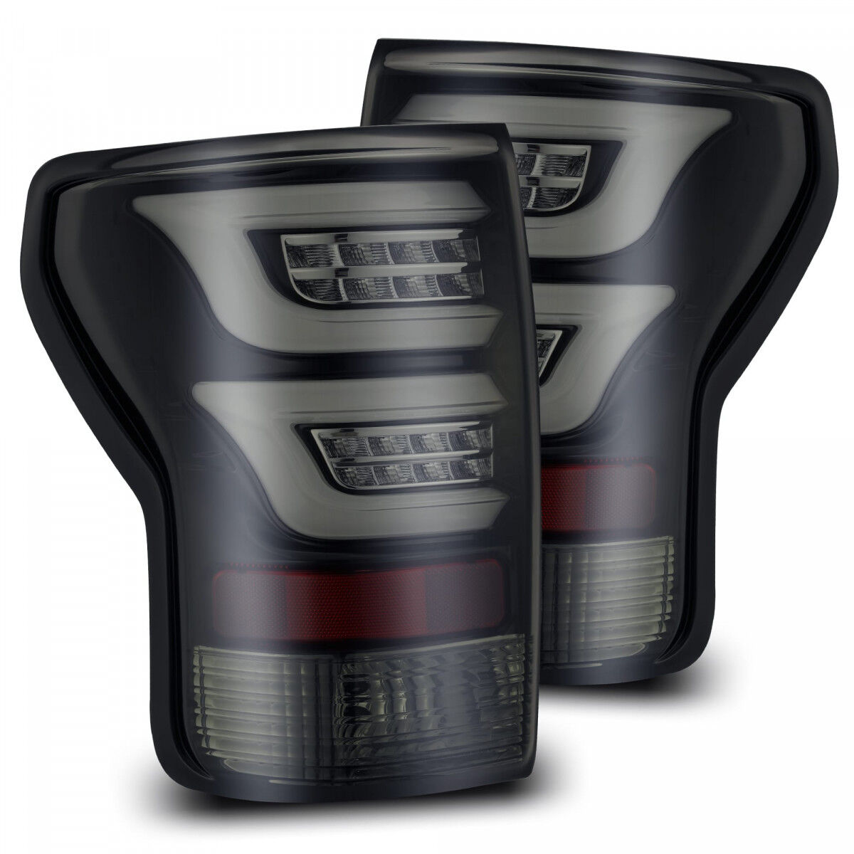 07-13 Toyota Tundra PRO-Series LED Tail Lights Jet Black by AlphaRex - 670010