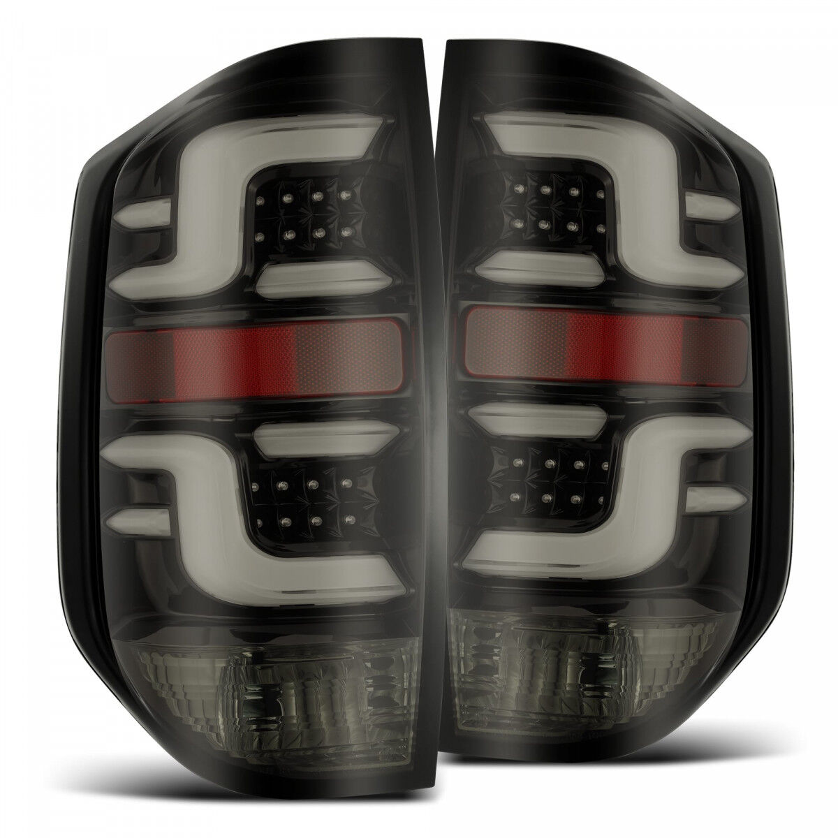 14-21 Toyota Tundra PRO-Series LED Tail Lights Jet Black by AlphaRex - 672010
