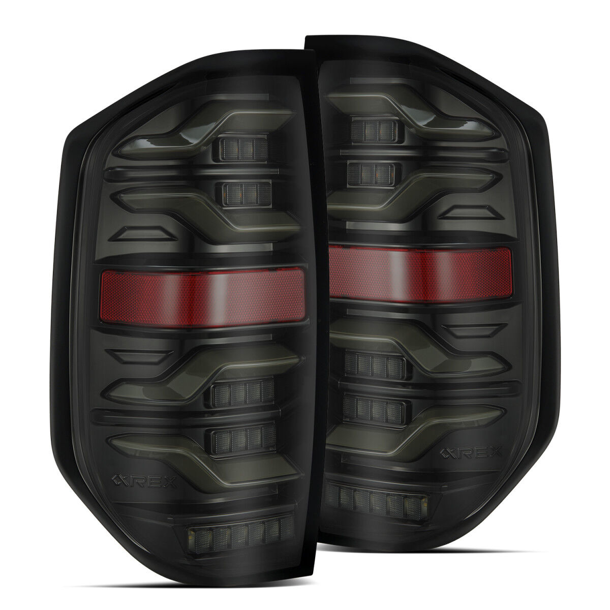 14-21 Toyota Tundra LUXX-Series LED Tail Lights Alpha-Black by AlphaRex - 672030
