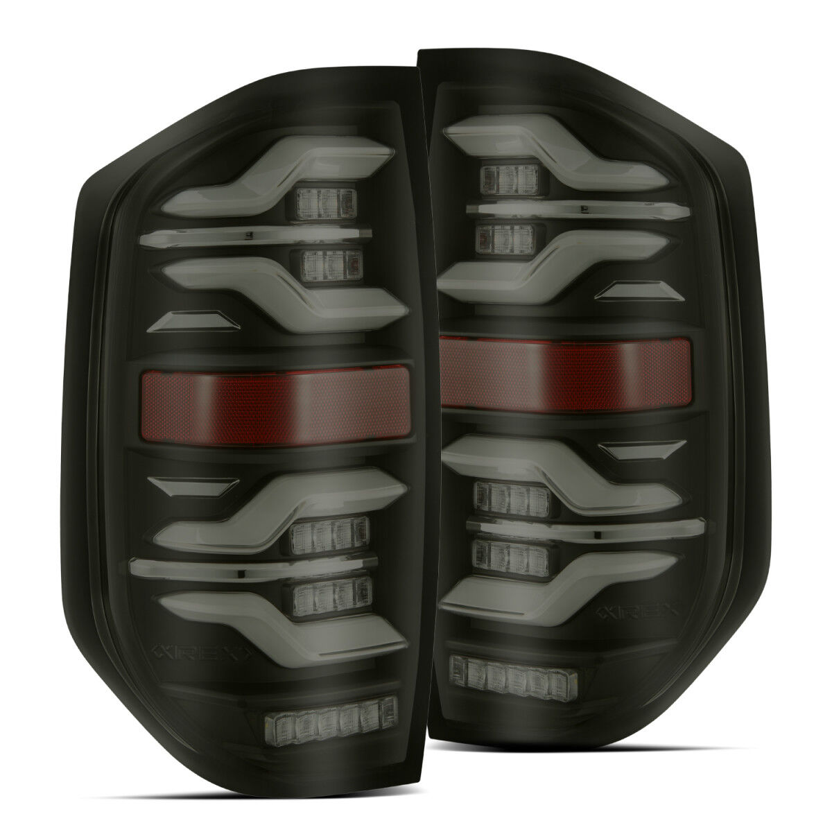 14-21 Toyota Tundra LUXX-Series LED Tail Lights Black by AlphaRex - 672040