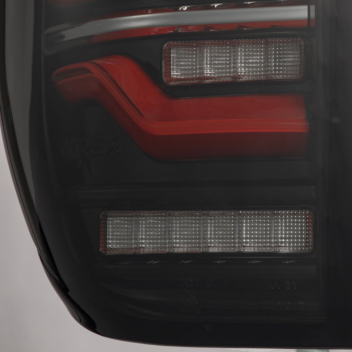 14-21 Toyota Tundra LUXX-Series LED Tail Lights Black-Red by AlphaRex