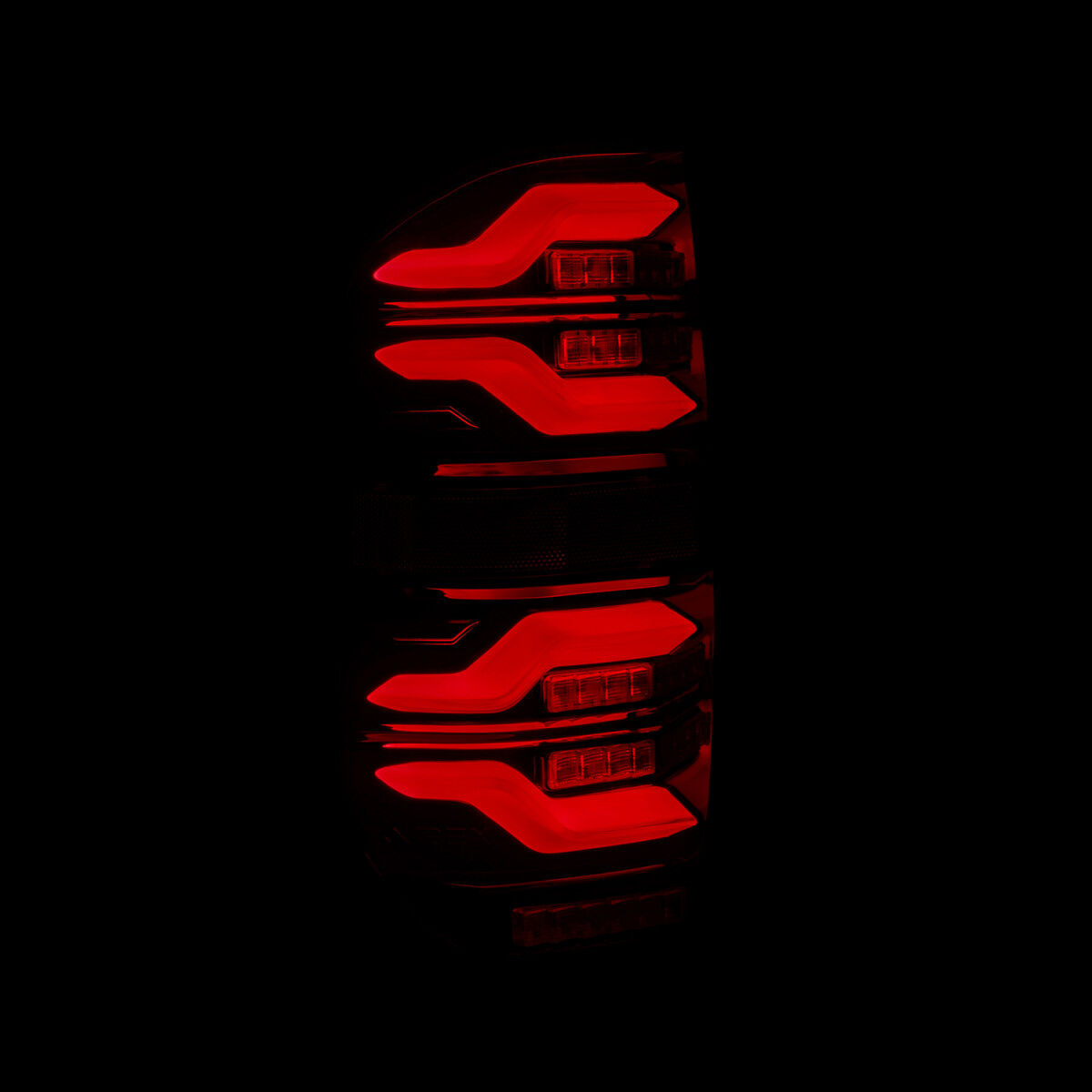 14-21 Toyota Tundra LUXX-Series LED Tail Lights Black-Red by AlphaRex