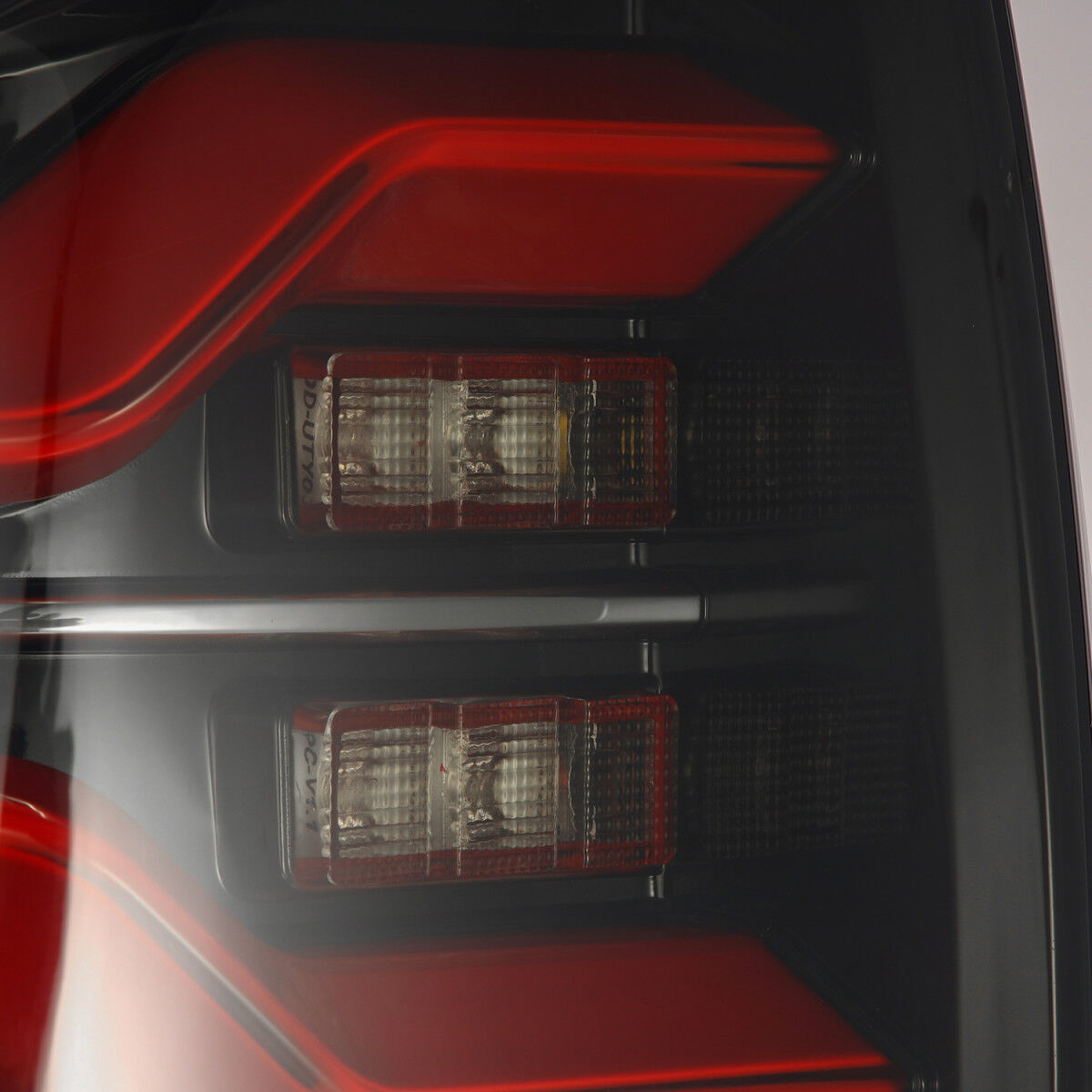 16-23 Toyota Tacoma LUXX-Series LED Tail Lights Black-Red by AlphaRex