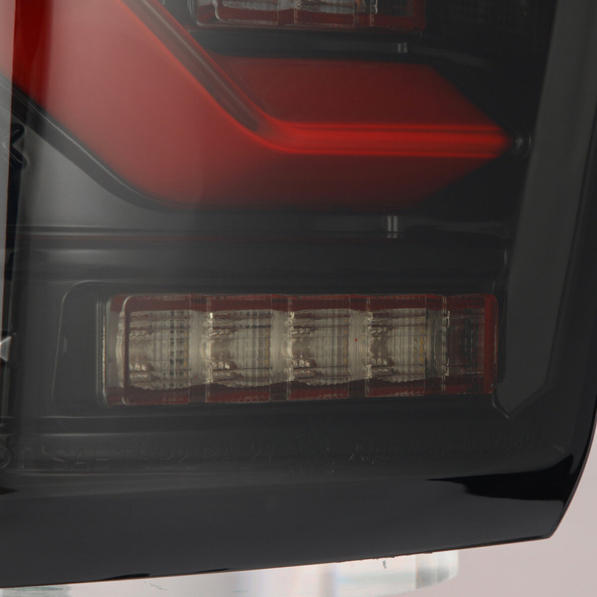 16-23 Toyota Tacoma LUXX-Series LED Tail Lights Black-Red by AlphaRex