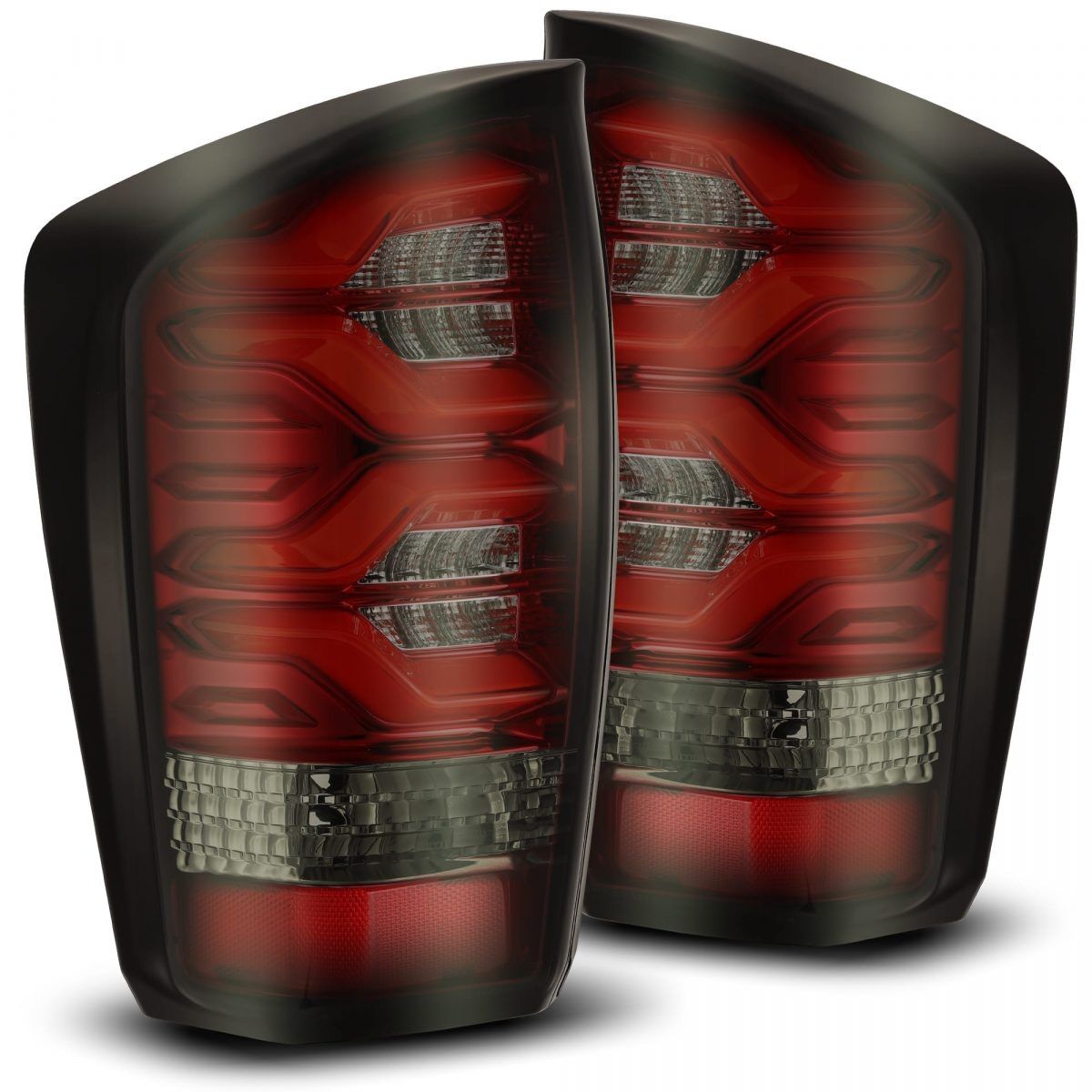 16-23 Toyota Tacoma PRO-Series LED Tail Lights Red Smoke by AlphaRex - 680020