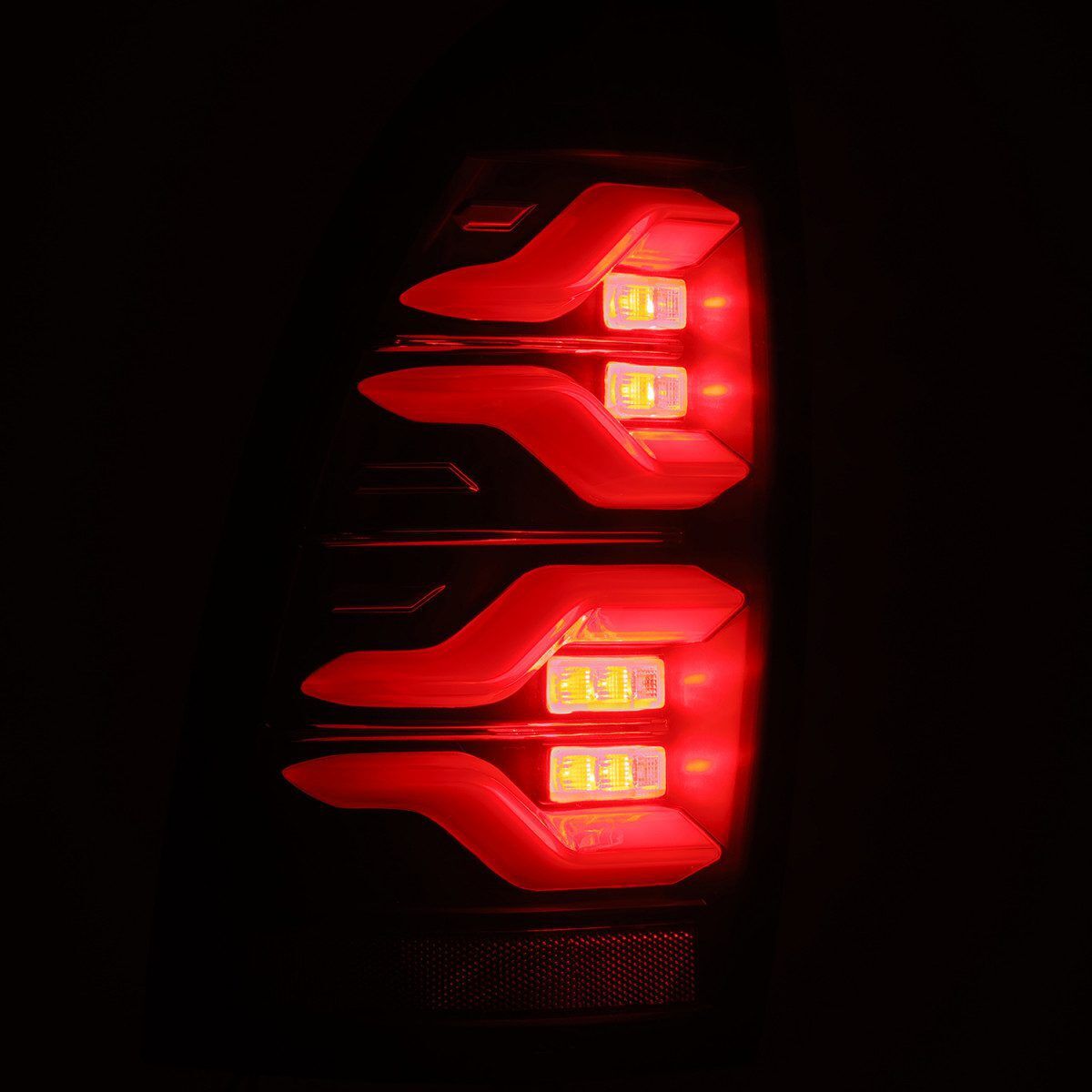 05-15 Toyota Tacoma LUXX-Series LED Tail Lights Black by AlphaRex