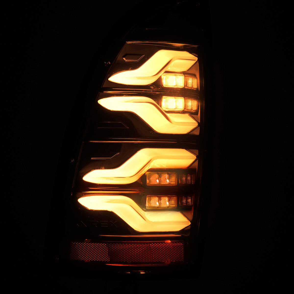 05-15 Toyota Tacoma LUXX-Series LED Tail Lights Black by AlphaRex