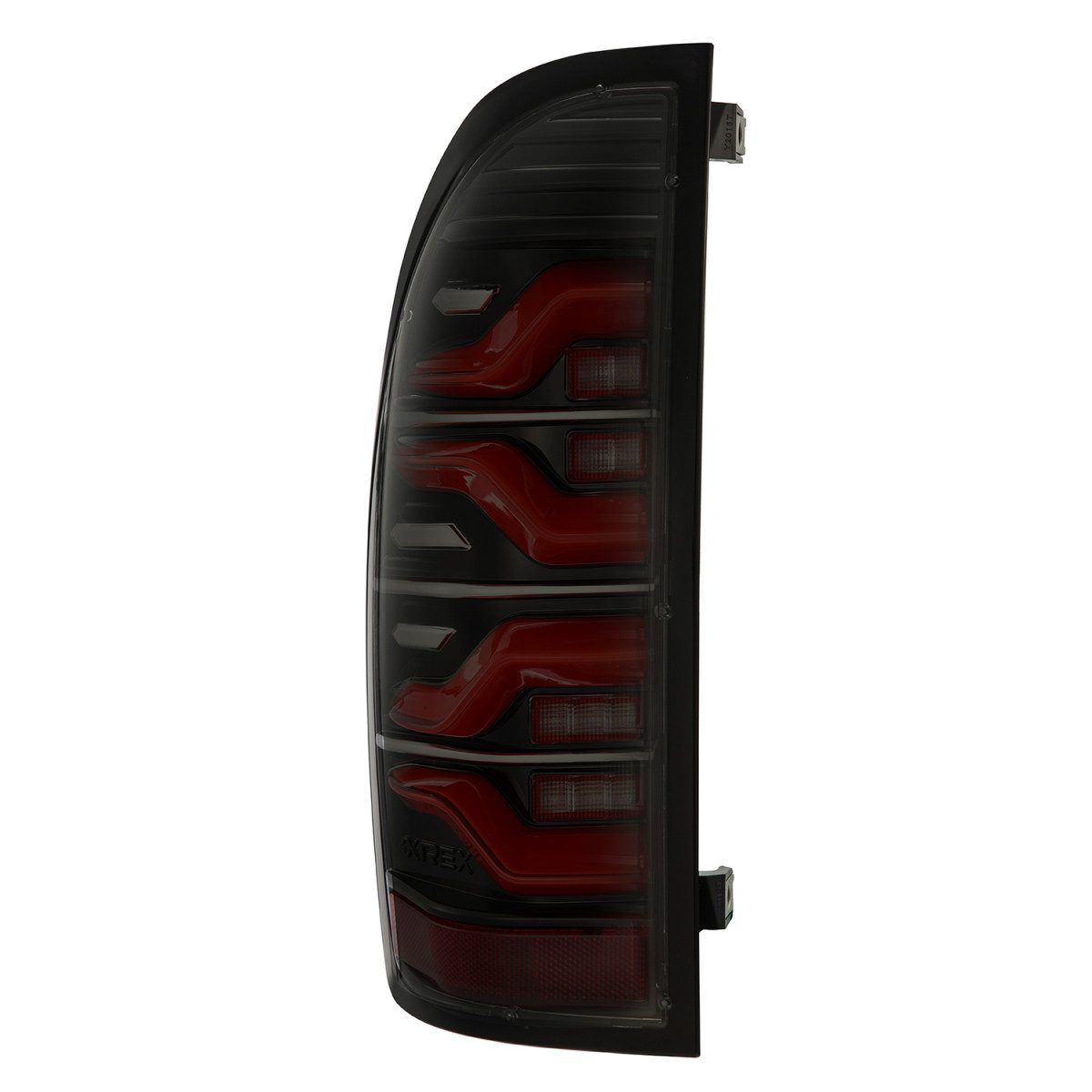 05-15 Toyota Tacoma LUXX-Series LED Tail Lights Black-Red by AlphaRex