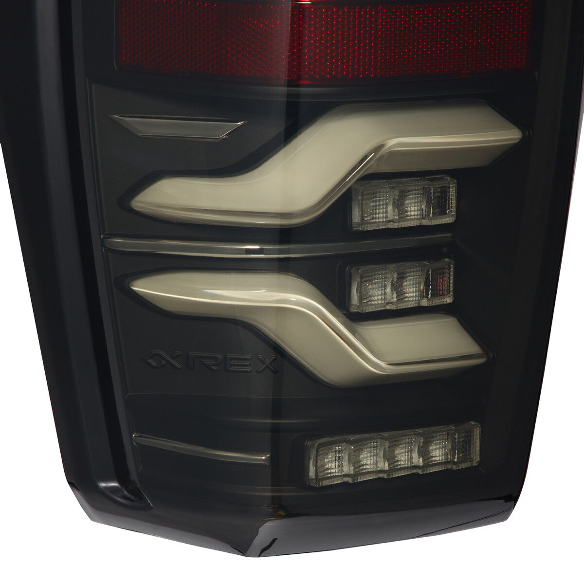 16-23 Toyota Tacoma LUXX-Series LED Tail Lights Black by AlphaRex
